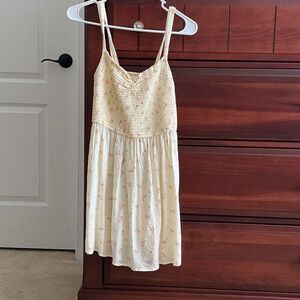 American Eagle Outfitters Cream Floral Kids Dress